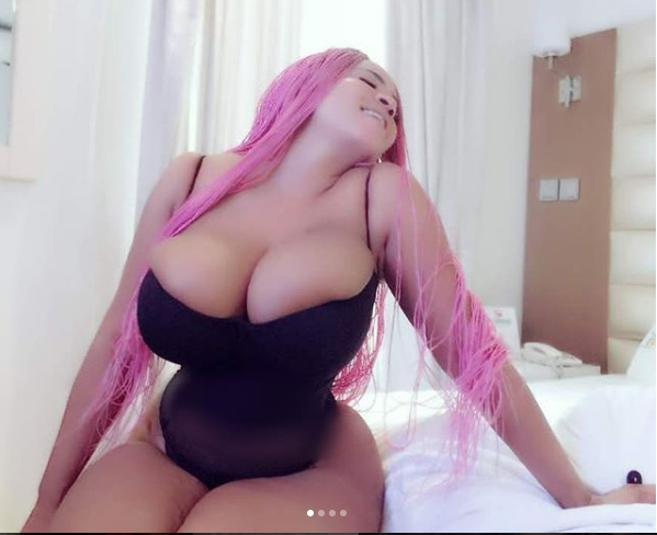 Photos Cossy Orjiakor Flaunts Her Gigantic Boobs In Sexy Lingerie