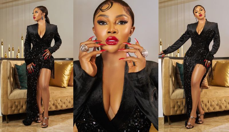 Glam Look Of The Day Toke Makinwa Slays In Black Glamsquad Magazine