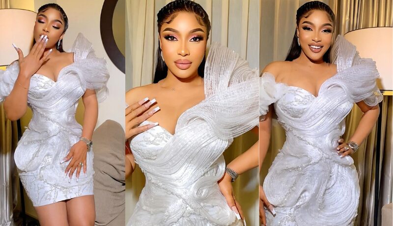 Glam Look Of The Day Tonto Dikeh Serves Simple Yet Elegant Look In New