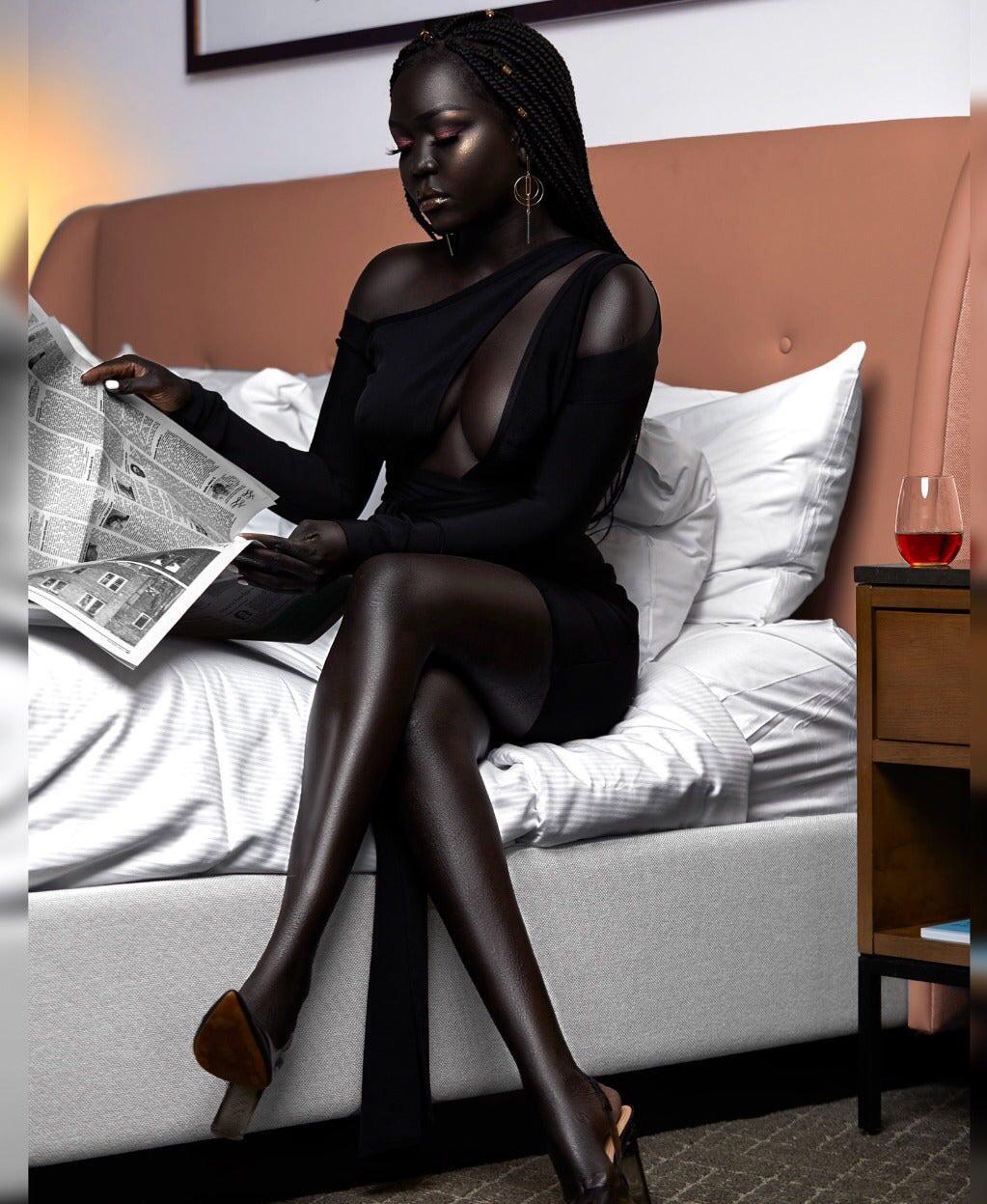 South Sudanese Model, Nyakim Gatwech Worth $4m For Her Beautiful Dark ...
