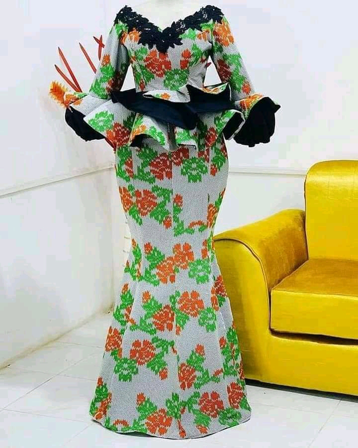Trending ankara skirt and blouse sales