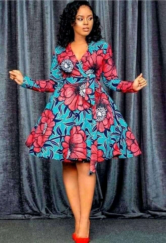2022 Best and Simple Ankara Short Gown Styles. - Ladeey