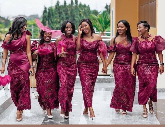 aso ebi styles for bridesmaids