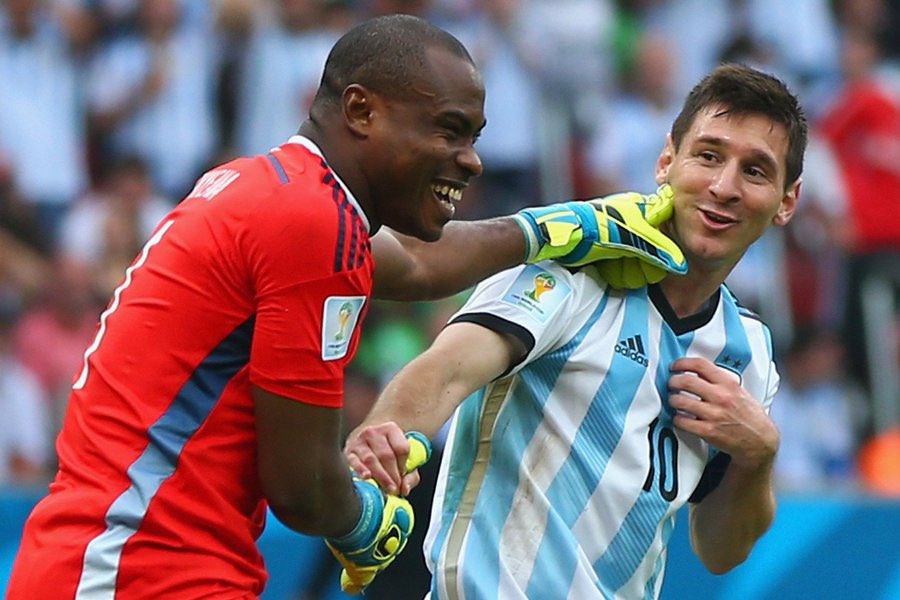 Vincent and Messi at the 2010 World cup
