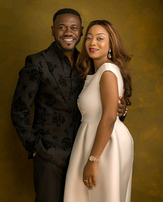 Deyemi Okanlawon and his wife 