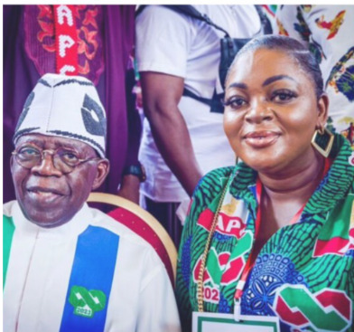 Senator Badosky fans react as Eniola Badmus shows off her outfit to Presidential Inauguration (photo)