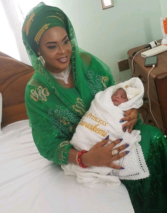 Sola Kosoko and her baby
