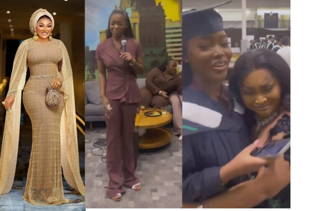 "I am very proud of you Michelle" Mercy Aigbe pens emotional note to her daughter following her graduation (video)