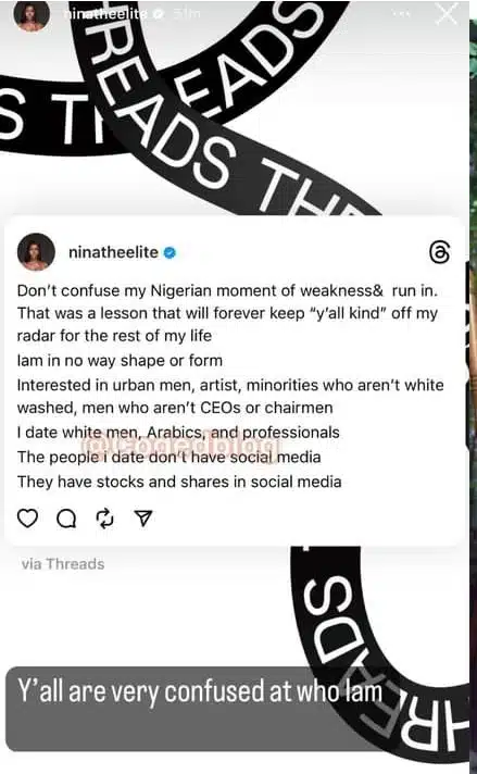 Davido’s alleged mistress, Anita Brown updates Nigerians about her status “I now date white men, Arabics and professionals”  