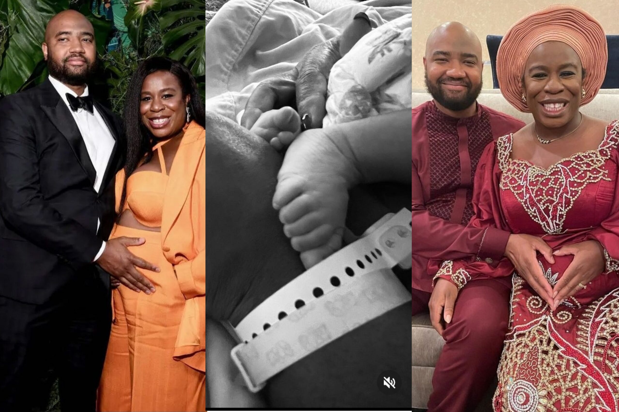 Actress, Uzo Aduba welcomes first child with filmmaker husband, Robert ...