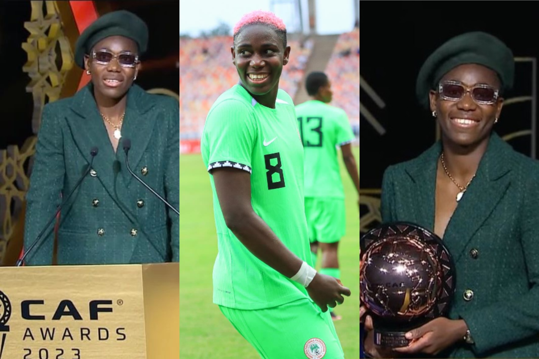 Asisat Oshoala Wins 2023 Africa's Women’s Player Of The Year For The ...