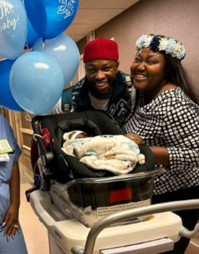 Stan Nze and Blessing Obasi welcome a baby