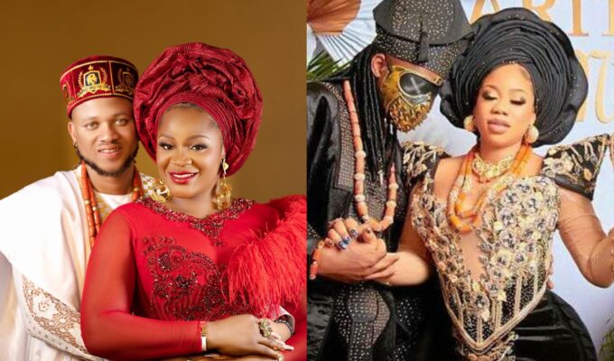 Uche Ogbodo, Toyin Lawani & 5 Nigerian female celebrities married to younger men