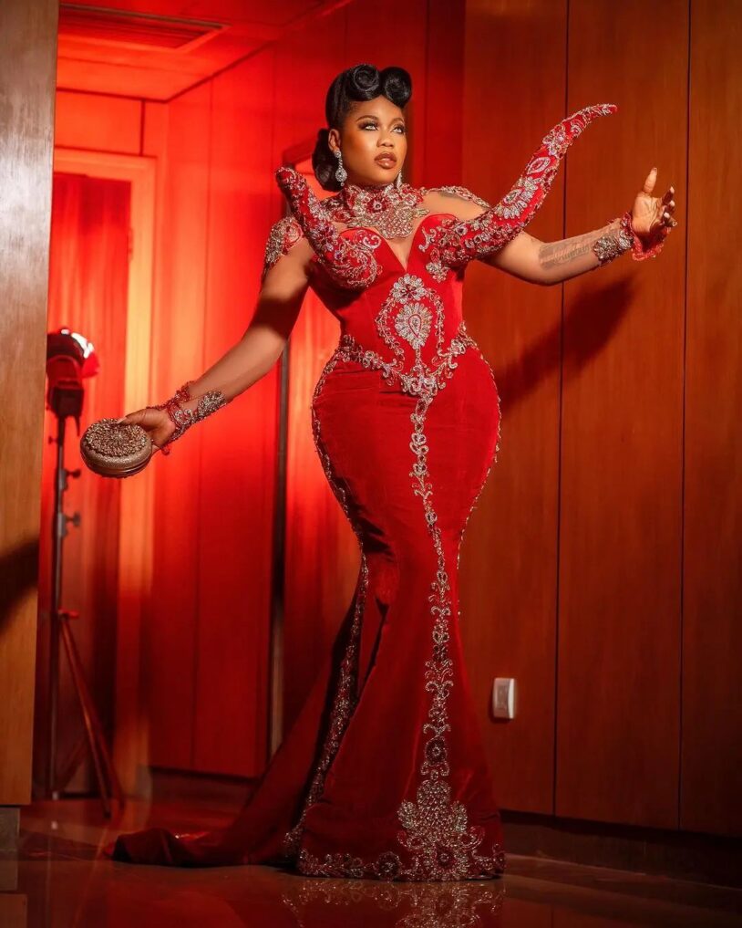 3 Times Fashion Designer Toyin Lawani Rocked Horn Themed Dresses Glamsquad Magazine 1719