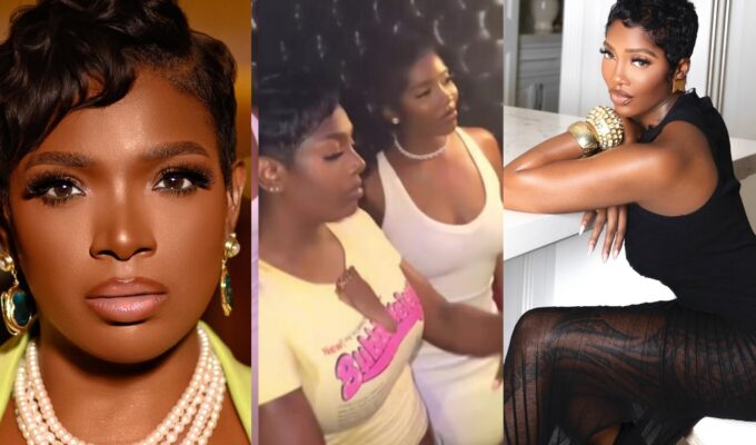 Annie Macaulay and Tiwa Savage turn heads as they twin at the club