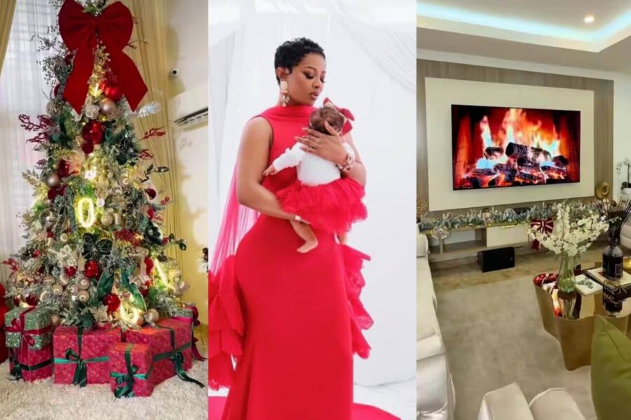 Toke Makinwa gears up for her first Christmas as a mother